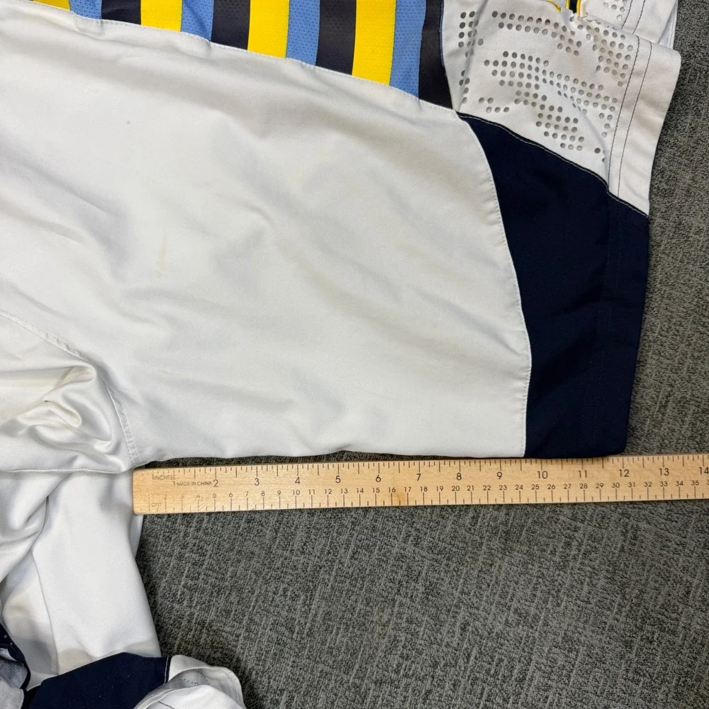 Jordan Marquette Golden Eagles Basketball Shorts Mens Medium White Navy Yellow